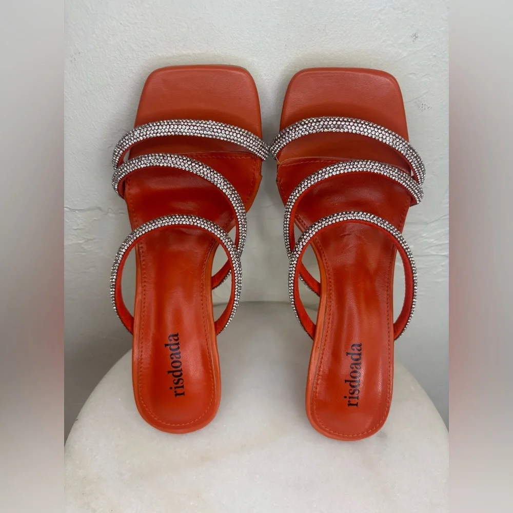 N/A orange rhinestone